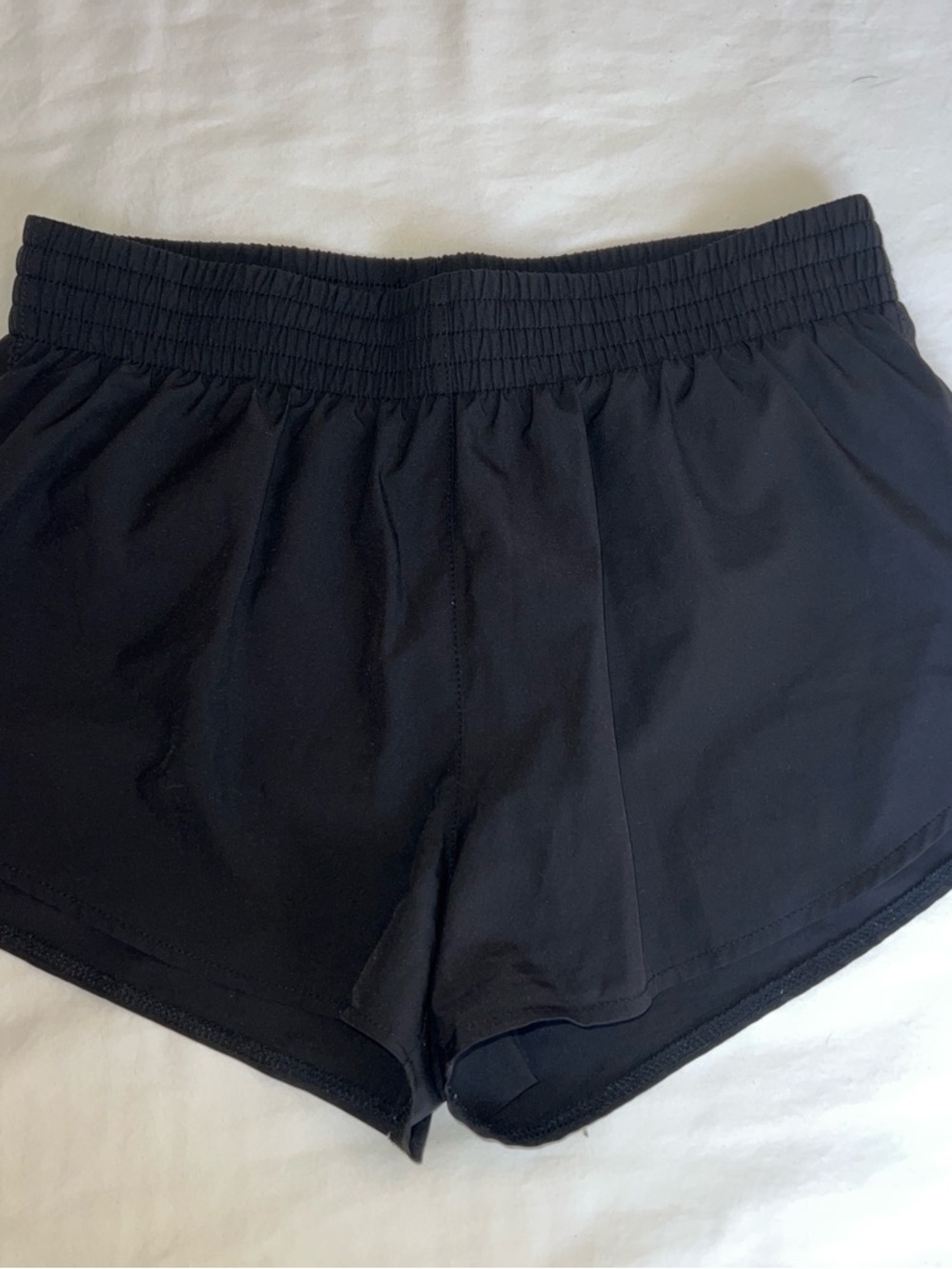 Asics Black Women's Running Shorts with Elastic Waistband